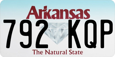 AR license plate 792KQP