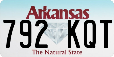 AR license plate 792KQT