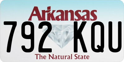 AR license plate 792KQU