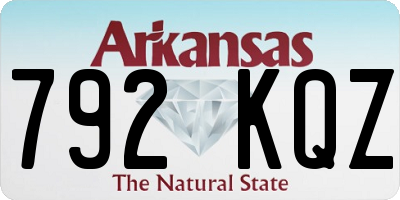 AR license plate 792KQZ