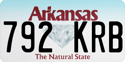 AR license plate 792KRB