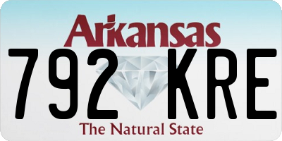 AR license plate 792KRE