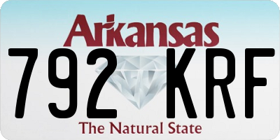 AR license plate 792KRF