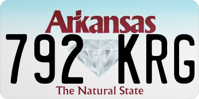 AR license plate 792KRG