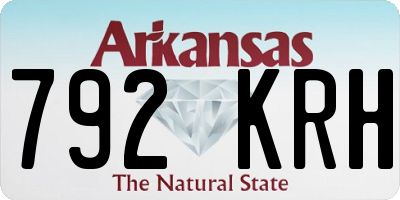 AR license plate 792KRH