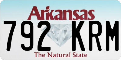 AR license plate 792KRM