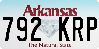 AR license plate 792KRP