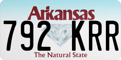 AR license plate 792KRR