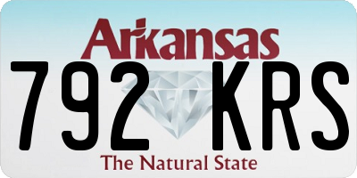 AR license plate 792KRS