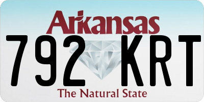 AR license plate 792KRT