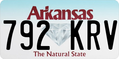 AR license plate 792KRV