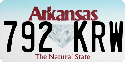 AR license plate 792KRW
