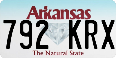 AR license plate 792KRX