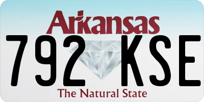 AR license plate 792KSE