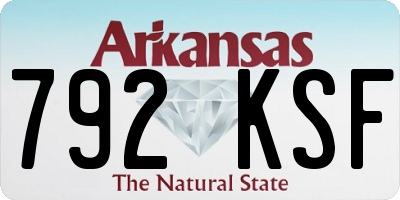 AR license plate 792KSF