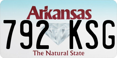 AR license plate 792KSG