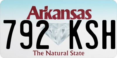 AR license plate 792KSH