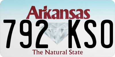 AR license plate 792KSO