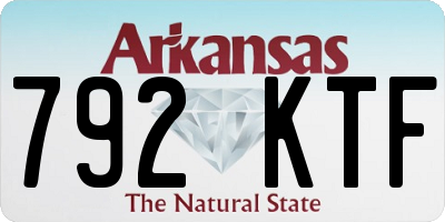 AR license plate 792KTF