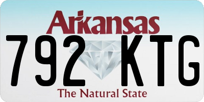 AR license plate 792KTG