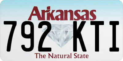 AR license plate 792KTI