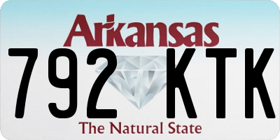 AR license plate 792KTK