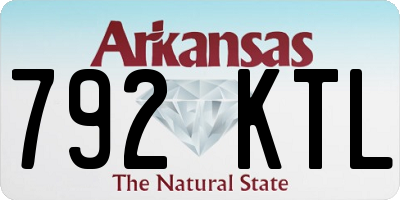 AR license plate 792KTL