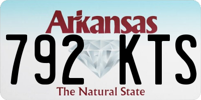 AR license plate 792KTS