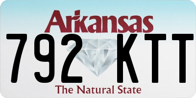 AR license plate 792KTT