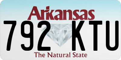 AR license plate 792KTU