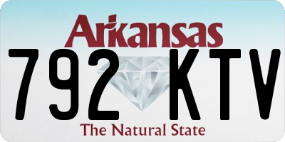 AR license plate 792KTV