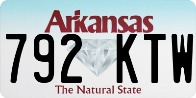 AR license plate 792KTW