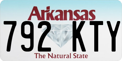 AR license plate 792KTY
