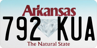 AR license plate 792KUA
