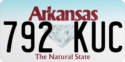 AR license plate 792KUC