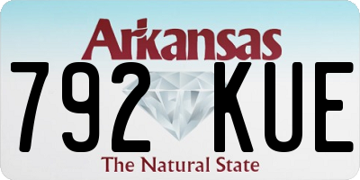 AR license plate 792KUE