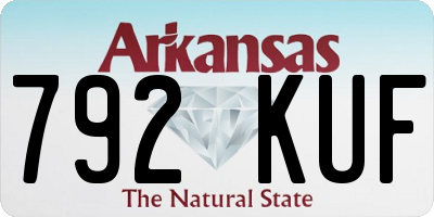 AR license plate 792KUF