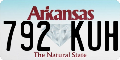 AR license plate 792KUH