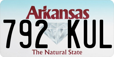 AR license plate 792KUL