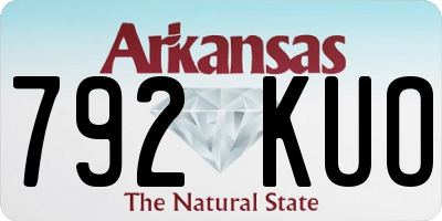 AR license plate 792KUO