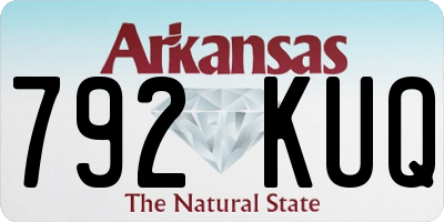 AR license plate 792KUQ
