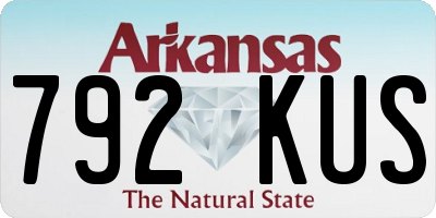 AR license plate 792KUS