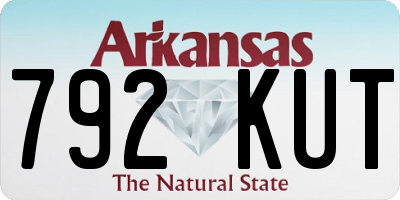 AR license plate 792KUT