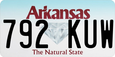 AR license plate 792KUW