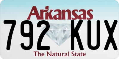 AR license plate 792KUX