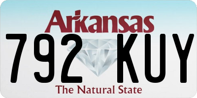 AR license plate 792KUY