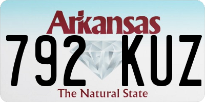 AR license plate 792KUZ