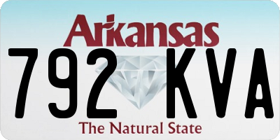 AR license plate 792KVA