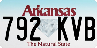 AR license plate 792KVB