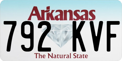 AR license plate 792KVF